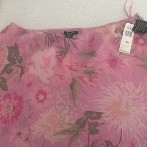 Ralph Lauren Pink Floral Skirt NWT.